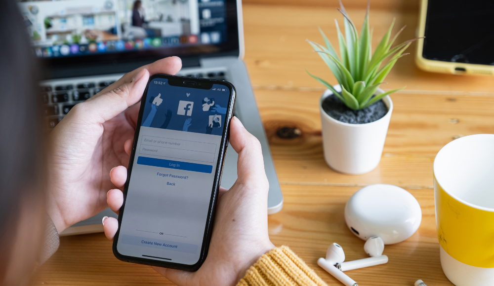 Login screen for Facebook business page to create ads for local businesses