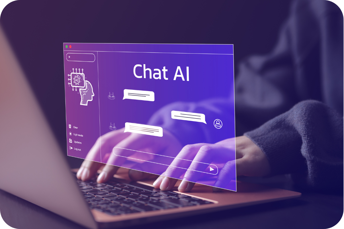 AI-powered website chatbot interacting with visitors, capturing leads, and automating responses to drive engagement and conversions.