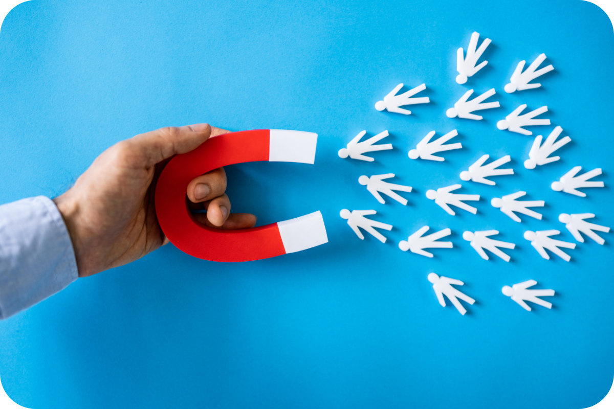 Sales funnel process within Elevate Marketing CRM, automating lead generation and nurturing prospects toward conversion.